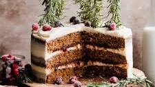 Gingerbread Cake with Mascarpone Cream Cheese Frosting
