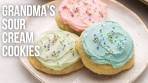 Grandma's Sour Cream Sugar Cookies l The Recipe Rebel
