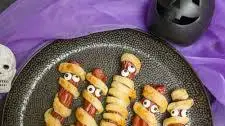 Halloween Mummy Sausages