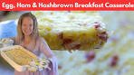 Ham Egg & Hashbrown Casserole | Easy Christmas Breakfast