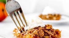 Healthy Easy Peach Crisp with Oatmeal
