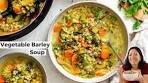 Healthy Vegetable Barley Soup (in One Pot!)