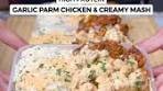 High Protein Garlic Parmesan Chicken & Creamy Mashed ...