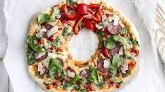 Holiday Pizza Wreath