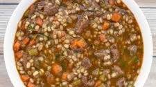Homemade Beef Barley Soup Recipe