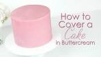 How to cover a cake in buttercream and get smooth sides
