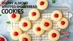 How to Make Cherry Almond Whipped Shortbread Cookies