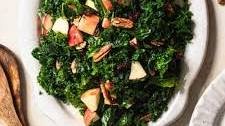 Kale, Apple Cranberry Salad with Maple Dressing