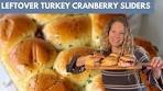 Leftover Turkey Cranberry Sliders on Hawaiian Rolls