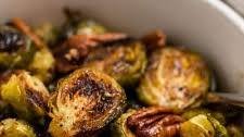 Maple Balsamic Roasted Brussels Sprouts