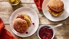 Maple-Glazed Leftover Turkey Sandwiches With Cranberry Relish