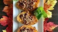 Maple Pecan Stuffed Sweet Potatoes