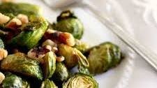 Maple Roasted Brussel Sprouts with Walnuts