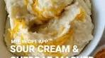 might be my fave side dish Sour Cream and Cheddar Mashed ...