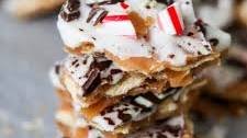 Mint Chocolate Christmas 'Crack' (Saltine Cracker Toffee)