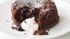 Molten Chocolate Cake with Marshmallow Filling