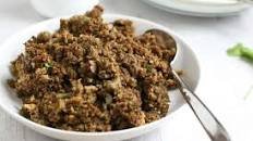 Mushroom and chestnut vegetarian stuffing
