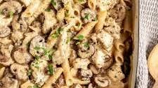 No-Boil Chicken Alfredo Bake