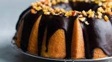 Orange Bundt Cake with Chocolate Glaze