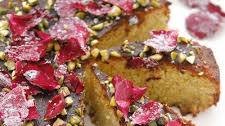 Ottolenghi Pistachio and Rose Semolina Cake