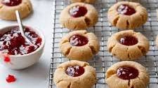 Peanut Butter & Jam Thumbprint Cookies