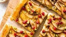 Pear Brie Puff Pastry Tart
