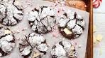 Peppermint Chip Chocolate Crinkle Cookies