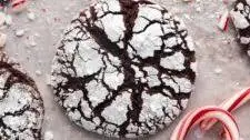 Peppermint Crinkle Cookies