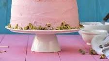 Pistachio cake recipe with rose water frosting