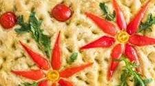 Poinsettia Focaccia Bread