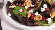 Pomegranate Seed Walnut Salad