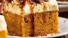 Pumpkin Cake with Cream Cheese Frosting