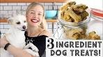 Pumpkin & Peanut Butter Dog Treats - Just 3 Ingredients!