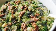 Recipe: Stovetop Brussels Sprouts Hash with Crispy Sage and Walnuts