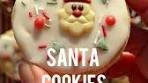 Recipe⬇️: HOMEMADE SANTA COOKIES, decorated with ...