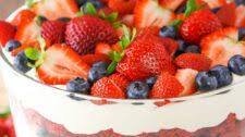Red Velvet Berry Trifle