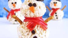Rice Krispie Treat Snowmen