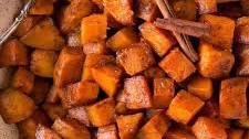 Roasted Sweet Potatoes with Cinnamon and Honey Butter