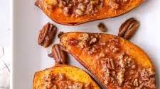Roasted Sweet Potatoes with Maple Pecan Sauce