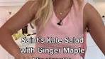 Saint’s Kale Salad with Ginger Maple Vinaigrette Recipe