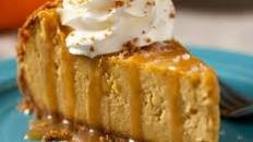 Salted Caramel Pumpkin Cheesecake