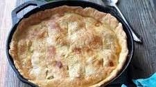 Skillet Chicken Pot Pie with Fresh Herbs & Flaky Crust