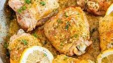 Skillet Lemon Dill Chicken Thighs
