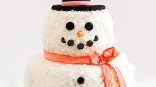 Snowman Bundt Cake