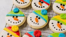 Snowman Sugar Cookies (Christmas Treat)