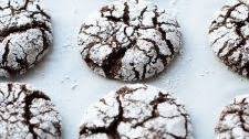 Soft and Chewy Peppermint Chocolate Crinkle Cookies