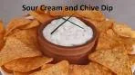 Sour cream and chive dip | Sour cream dip | Sour cream and ...