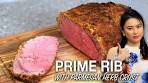 Sous Vide Prime Rib Roast with Parmesan Herb Crust