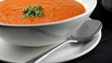 Spicy Roasted Red Pepper and Tomato Soup