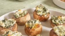 Spinach Artichoke Stuffed Mushrooms